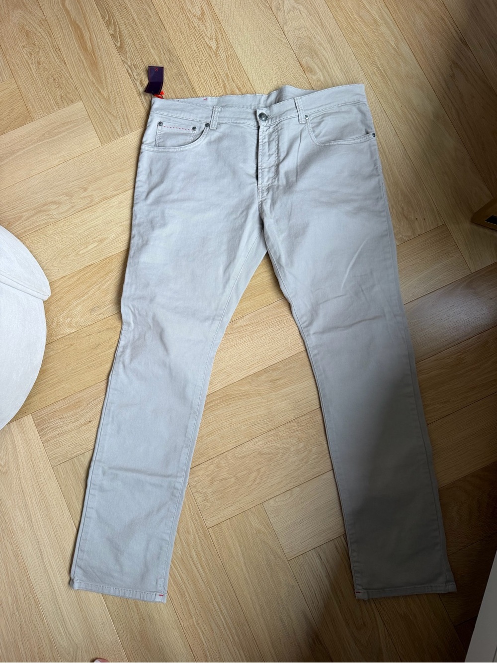 Men's isaia Slim Fit Light Gray Jeans